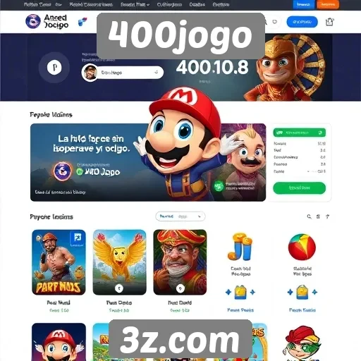 Facilidade de acesso e navegação no site 400jogo