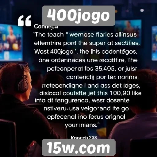 Feedback de usuários sobre a experiência no 400jogo